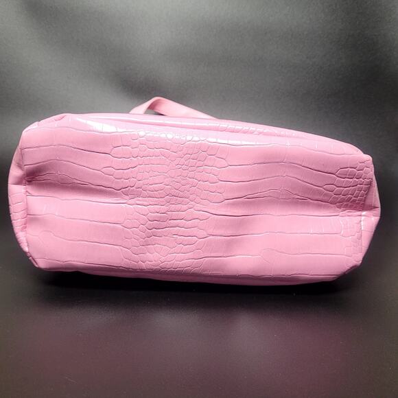 Paris Hilton Pink Faux Croc Zippered Insulated Lunch Bag Tote 12 X 10‎ X 5 NWT - Picture 11 of 11